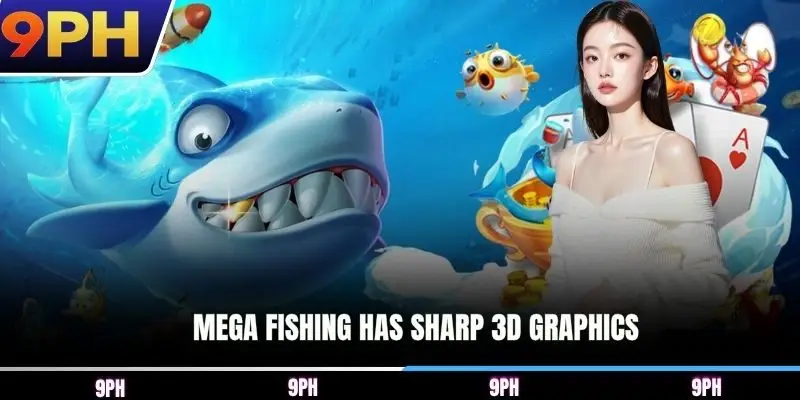 Mega Fishing has sharp 3D graphics