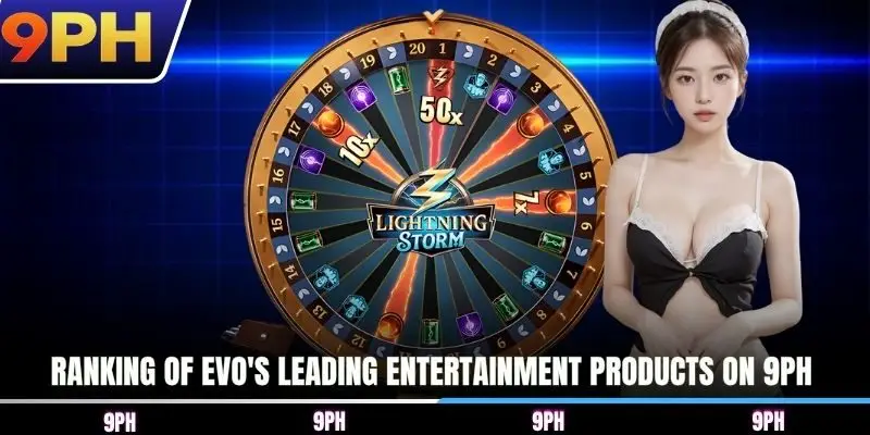 Ranking of EVO's leading entertainment products on 9PH