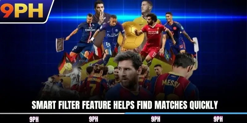 Smart filter feature helps find matches quickly