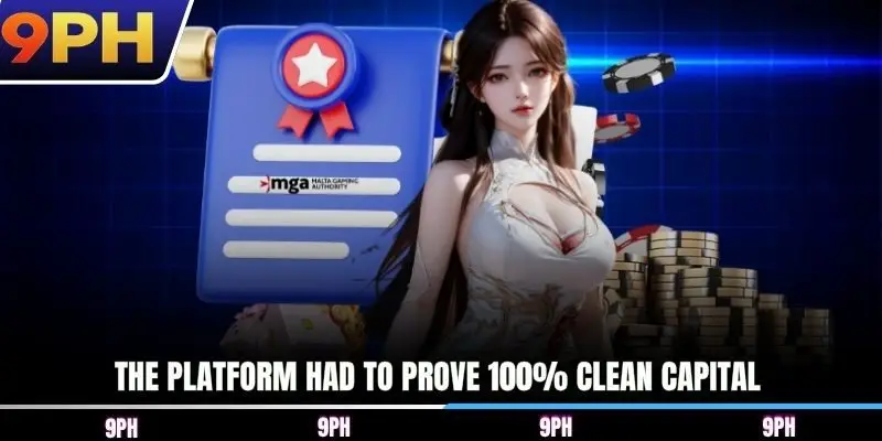 The platform had to prove 100% clean capital
